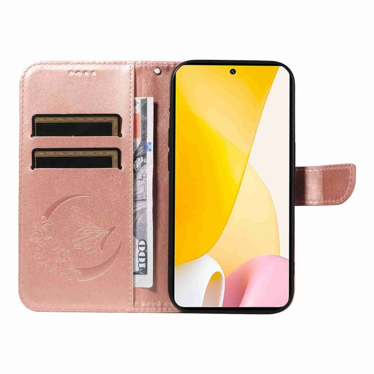 For Xiaomi 12 Lite Swallowtail Butterfly Embossed Leather Phone Case