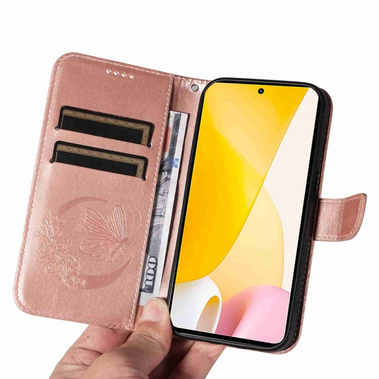 For Xiaomi 12 Lite Swallowtail Butterfly Embossed Leather Phone Case