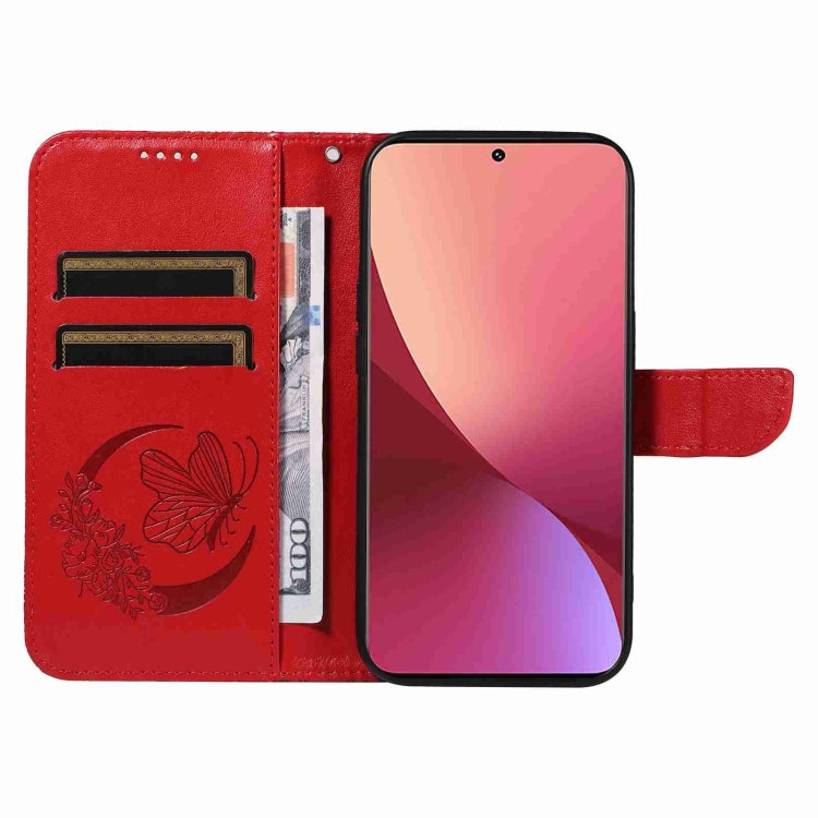 For Xiaomi 12T / 12T Pro Swallowtail Butterfly Embossed Leather Phone Case