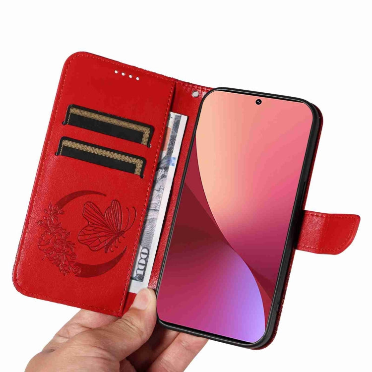 For Xiaomi 12T / 12T Pro Swallowtail Butterfly Embossed Leather Phone Case