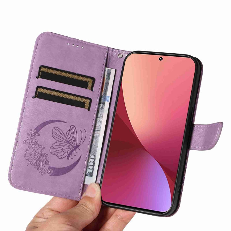 For Xiaomi 12T / 12T Pro Swallowtail Butterfly Embossed Leather Phone Case
