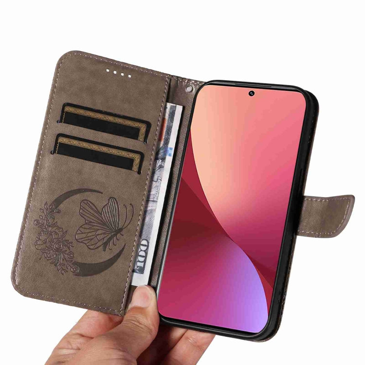 For Xiaomi 12T / 12T Pro Swallowtail Butterfly Embossed Leather Phone Case