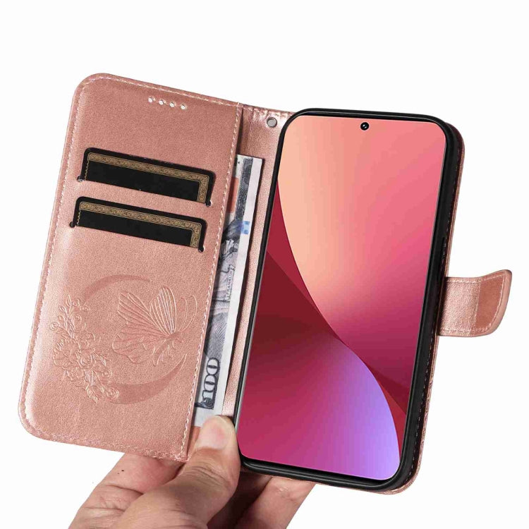 For Xiaomi 12T / 12T Pro Swallowtail Butterfly Embossed Leather Phone Case