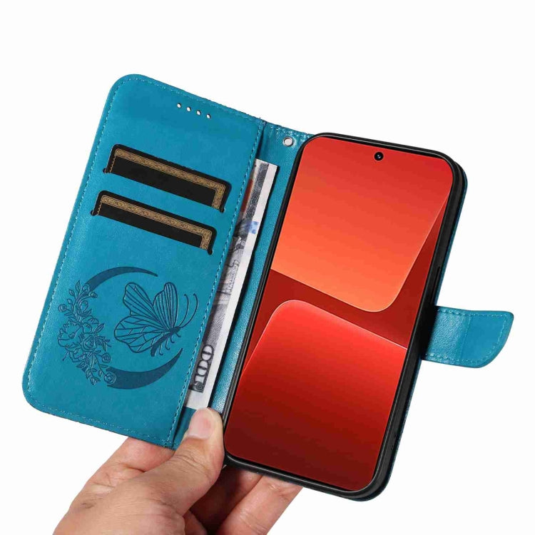 For Xiaomi 13 Swallowtail Butterfly Embossed Leather Phone Case