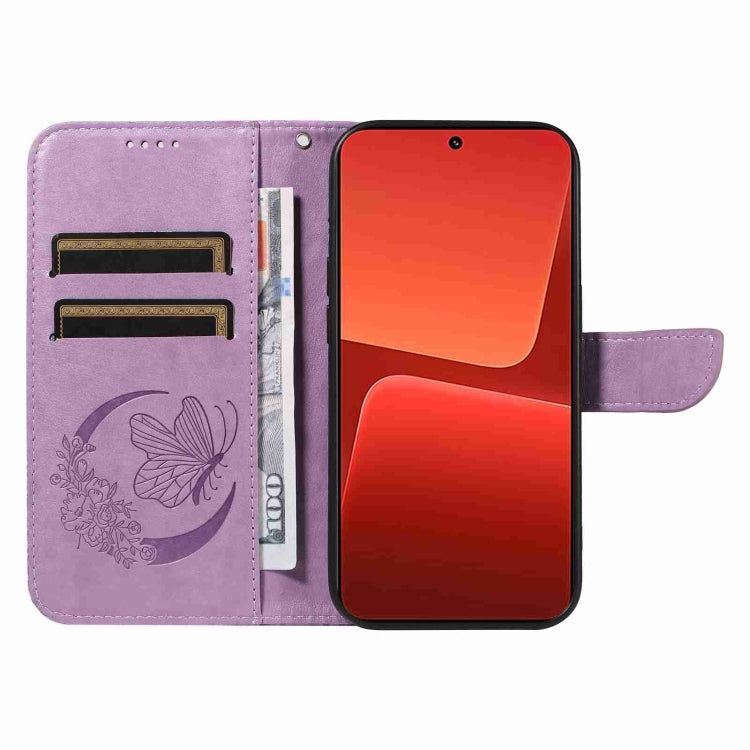 For Xiaomi 13 Swallowtail Butterfly Embossed Leather Phone Case