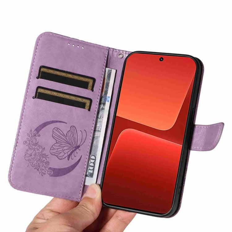 For Xiaomi 13 Swallowtail Butterfly Embossed Leather Phone Case