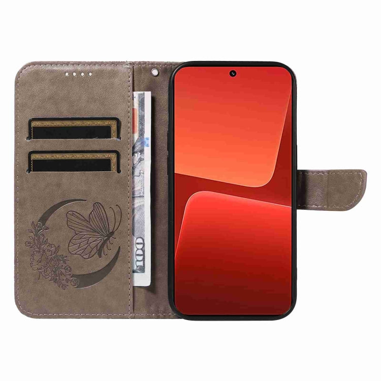 For Xiaomi 13 Swallowtail Butterfly Embossed Leather Phone Case