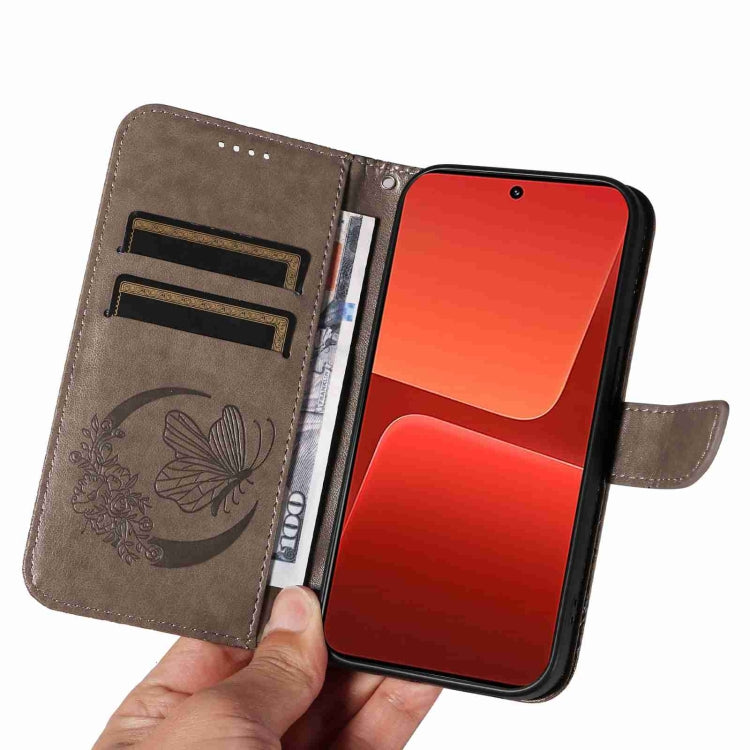 For Xiaomi 13 Swallowtail Butterfly Embossed Leather Phone Case