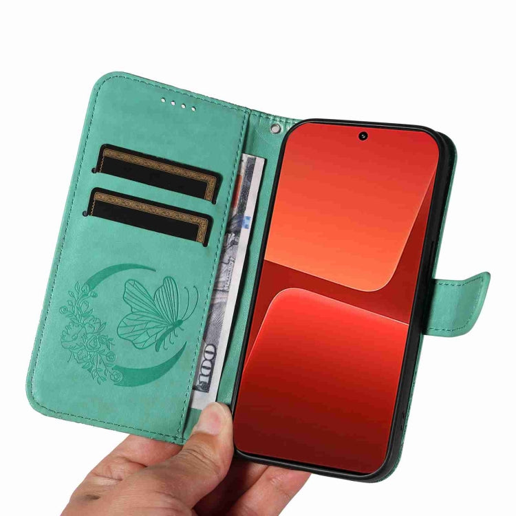 For Xiaomi 13 Swallowtail Butterfly Embossed Leather Phone Case