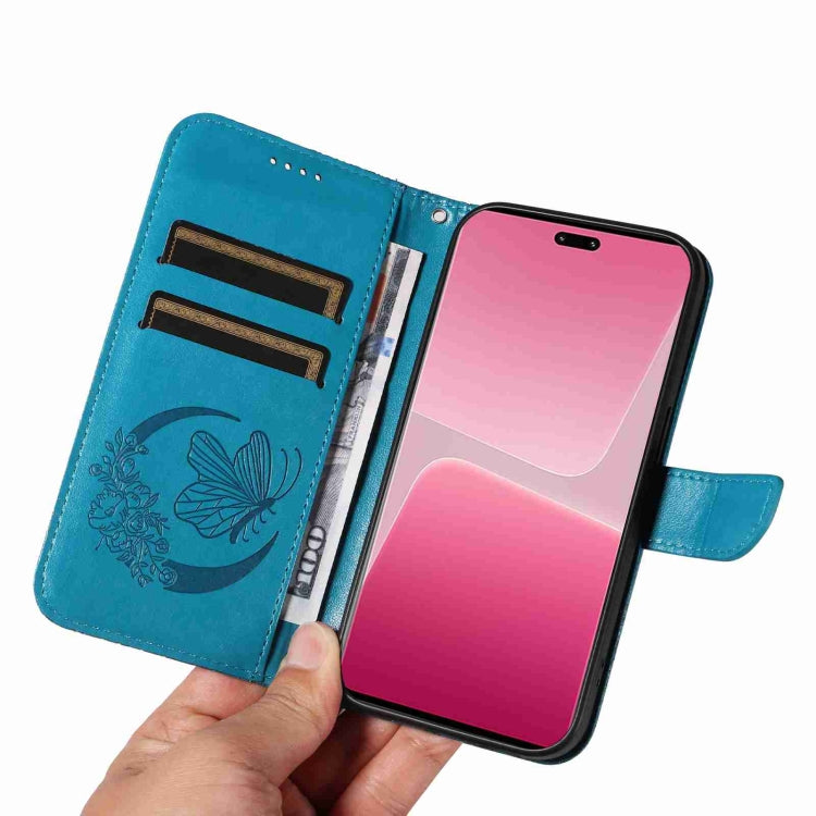 For Xiaomi 13 Lite Swallowtail Butterfly Embossed Leather Phone Case