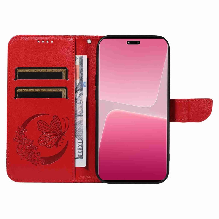 For Xiaomi 13 Lite Swallowtail Butterfly Embossed Leather Phone Case