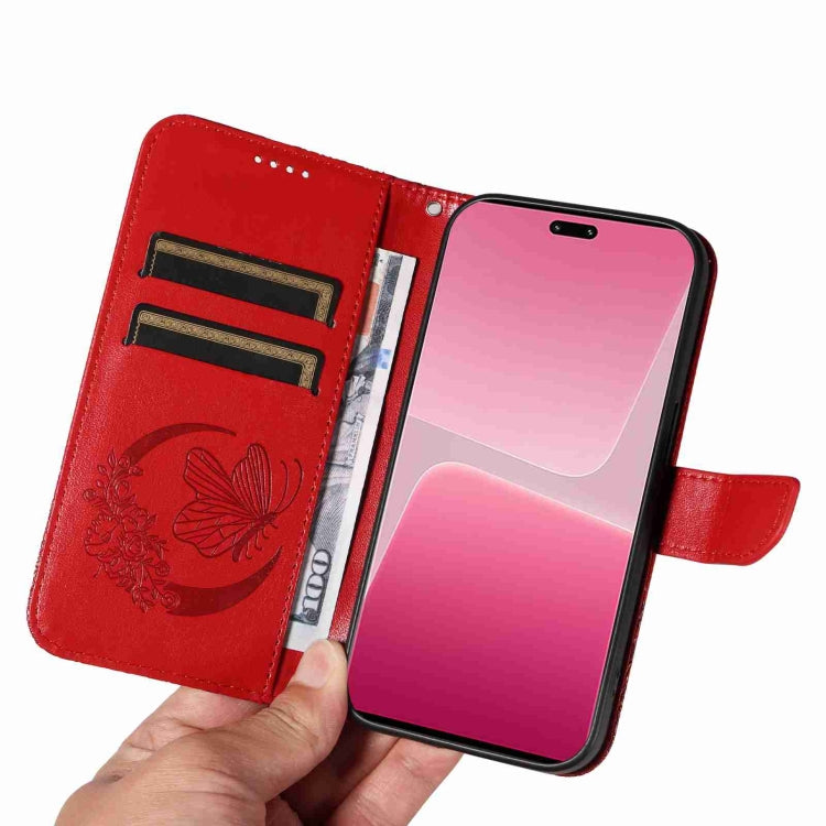 For Xiaomi 13 Lite Swallowtail Butterfly Embossed Leather Phone Case