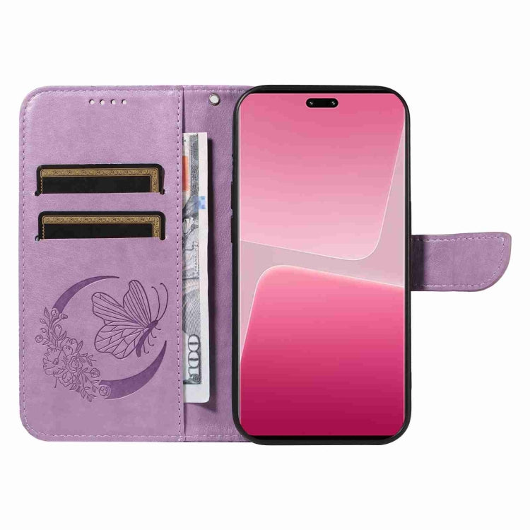 For Xiaomi 13 Lite Swallowtail Butterfly Embossed Leather Phone Case