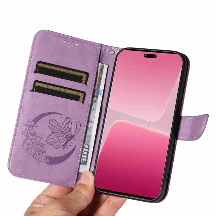 For Xiaomi 13 Lite Swallowtail Butterfly Embossed Leather Phone Case