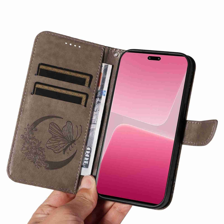 For Xiaomi 13 Lite Swallowtail Butterfly Embossed Leather Phone Case