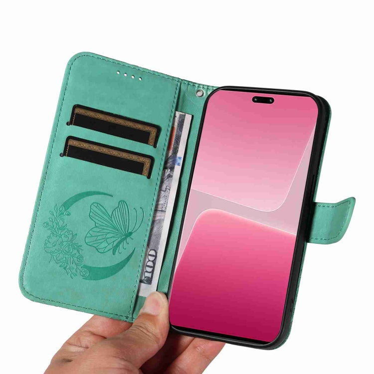 For Xiaomi 13 Lite Swallowtail Butterfly Embossed Leather Phone Case
