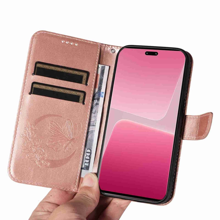 For Xiaomi 13 Lite Swallowtail Butterfly Embossed Leather Phone Case