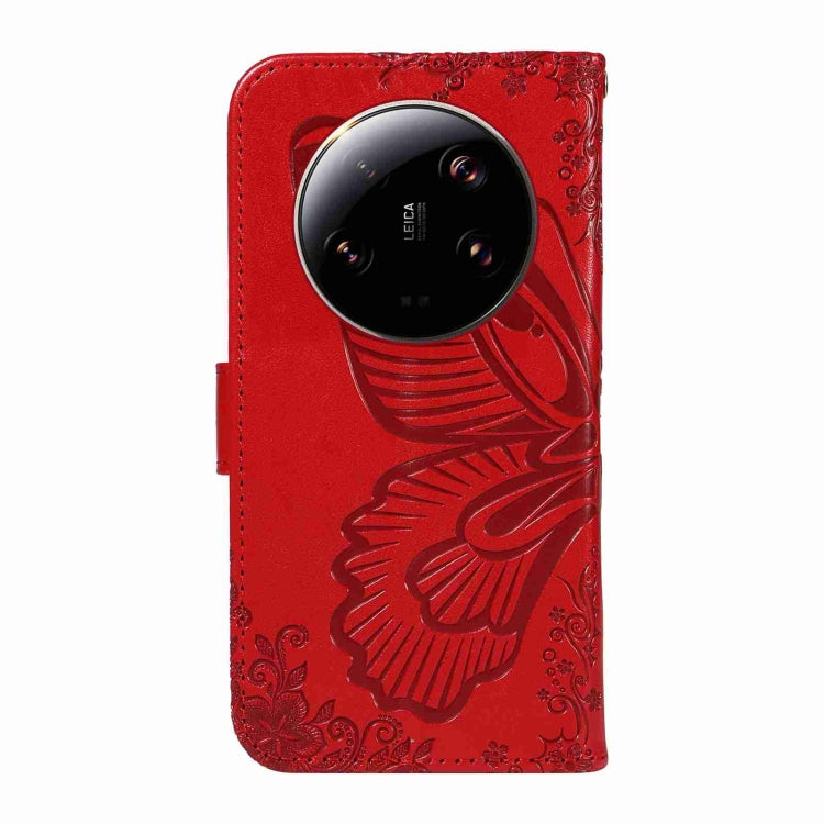 For Xiaomi 13 Ultra Swallowtail Butterfly Embossed Leather Phone Case