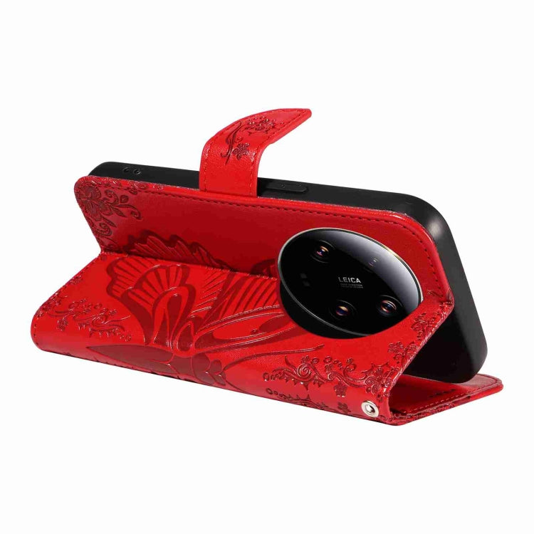 For Xiaomi 13 Ultra Swallowtail Butterfly Embossed Leather Phone Case