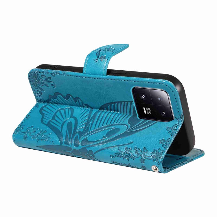 For Xiaomi 13 Pro Swallowtail Butterfly Embossed Leather Phone Case