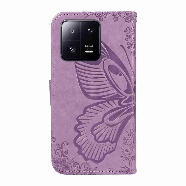 For Xiaomi 13 Pro Swallowtail Butterfly Embossed Leather Phone Case