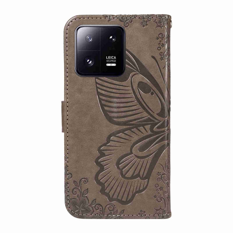 For Xiaomi 13 Pro Swallowtail Butterfly Embossed Leather Phone Case