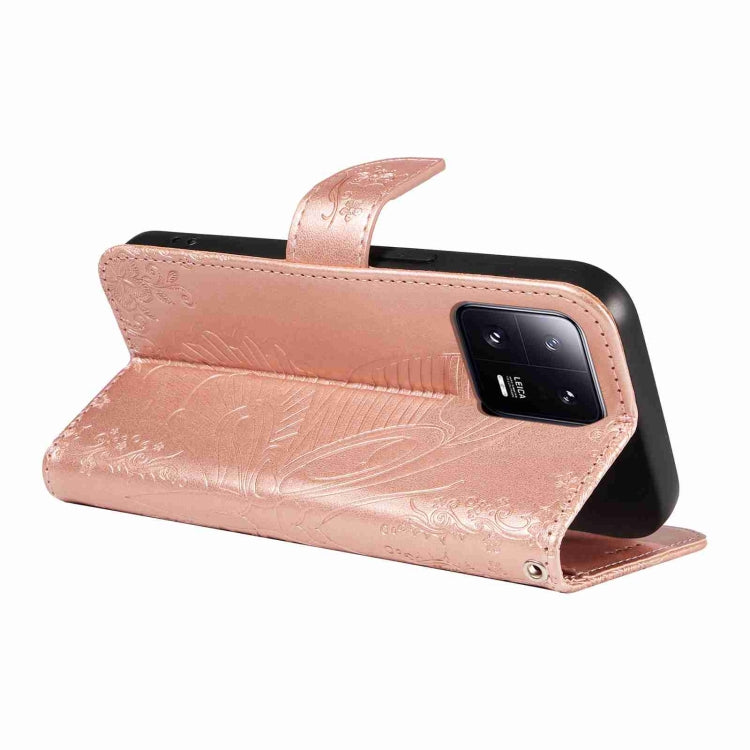 For Xiaomi 13 Pro Swallowtail Butterfly Embossed Leather Phone Case