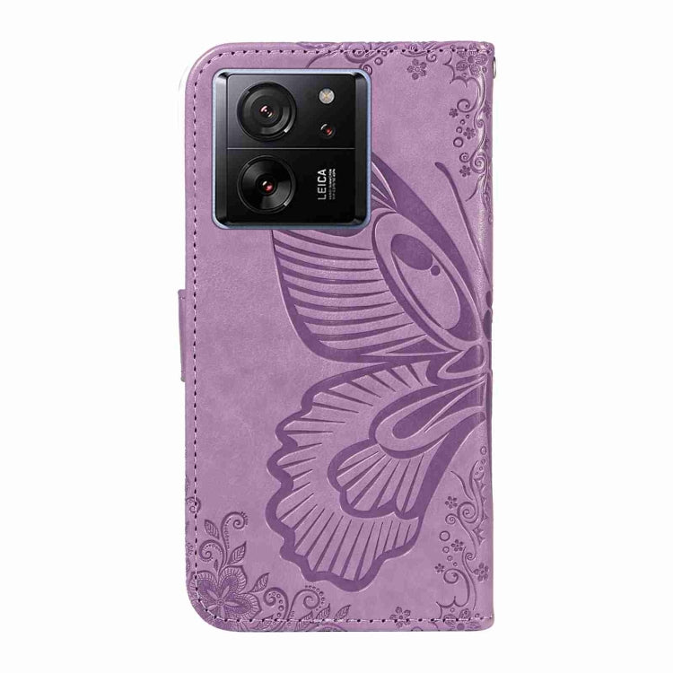 For Xiaomi 13T / 13T Pro Swallowtail Butterfly Embossed Leather Phone Case