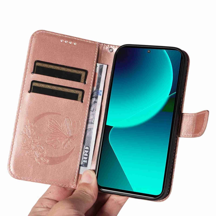 For Xiaomi 13T / 13T Pro Swallowtail Butterfly Embossed Leather Phone Case