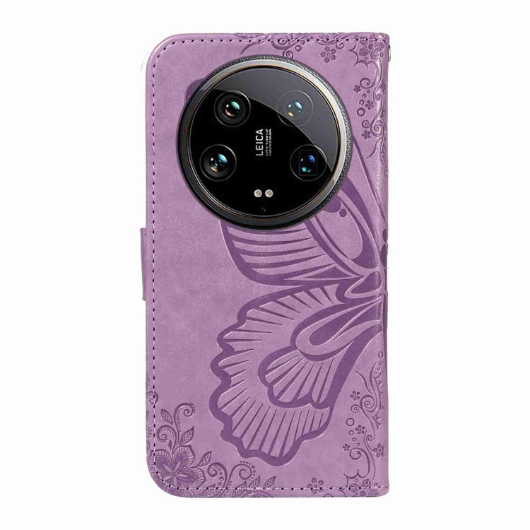 For Xiaomi 14 Ultra Swallowtail Butterfly Embossed Leather Phone Case