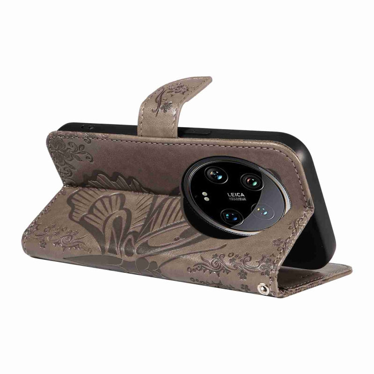 For Xiaomi 14 Ultra Swallowtail Butterfly Embossed Leather Phone Case