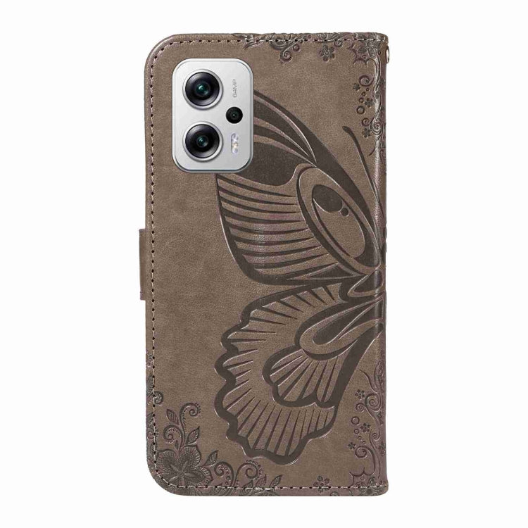 For Xiaomi Redmi Note 12T Pro Swallowtail Butterfly Embossed Leather Phone Case