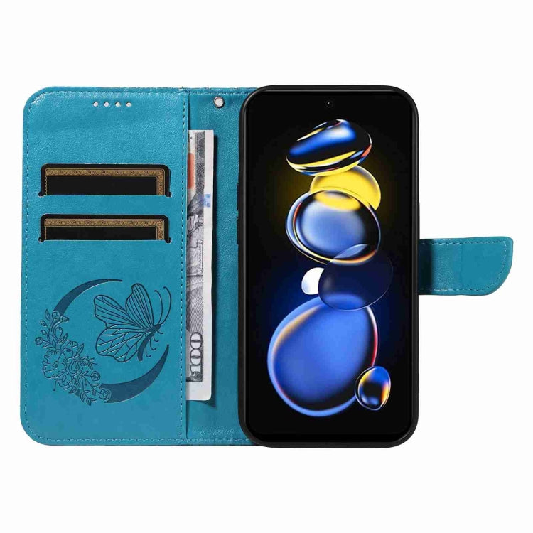 For Xiaomi Redmi K50i / Note 11 Pro+ 5G Swallowtail Butterfly Embossed Leather Phone Case