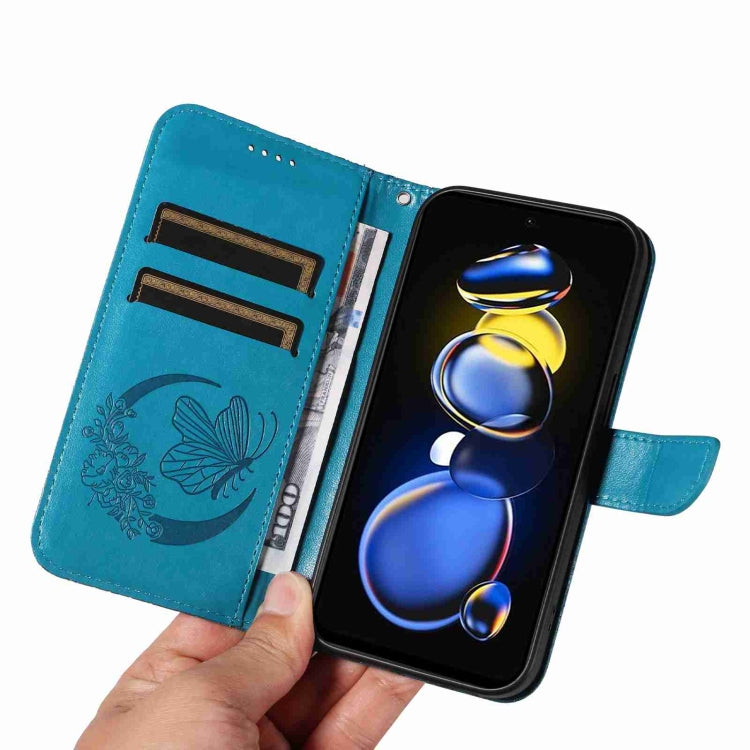For Xiaomi Redmi K50i / Note 11 Pro+ 5G Swallowtail Butterfly Embossed Leather Phone Case