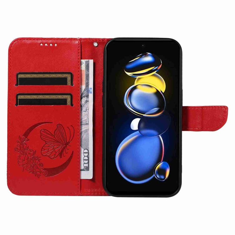 For Xiaomi Redmi K50i / Note 11 Pro+ 5G Swallowtail Butterfly Embossed Leather Phone Case