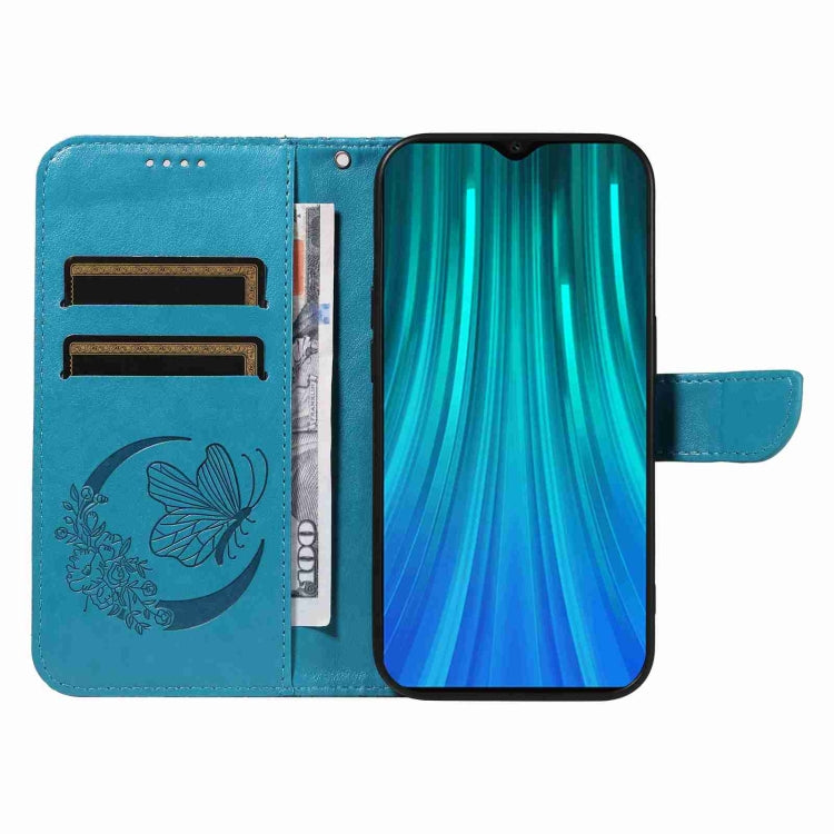 For Xiaomi Redmi Note 8 Pro Swallowtail Butterfly Embossed Leather Phone Case