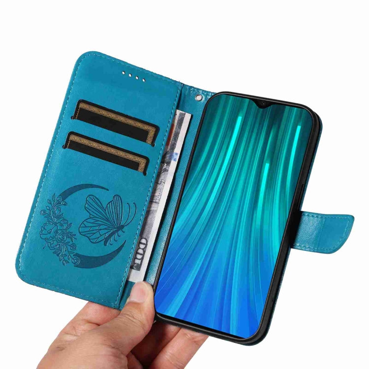 For Xiaomi Redmi Note 8 Pro Swallowtail Butterfly Embossed Leather Phone Case
