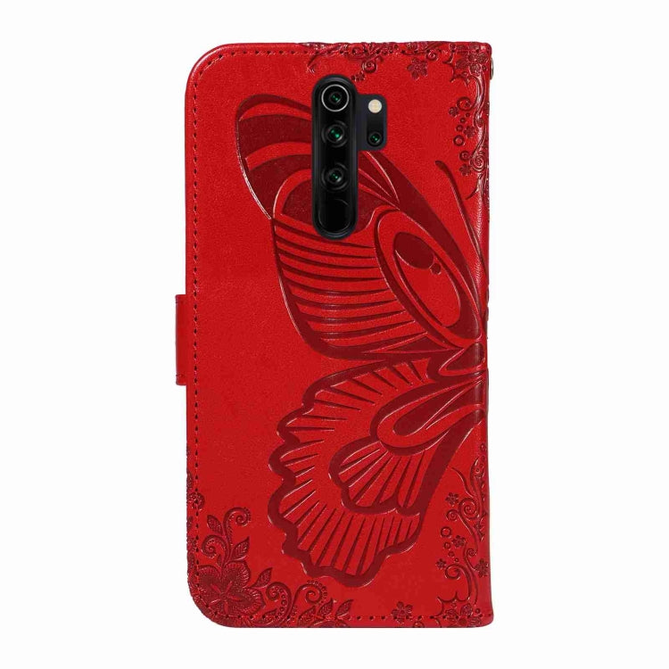 For Xiaomi Redmi Note 8 Pro Swallowtail Butterfly Embossed Leather Phone Case
