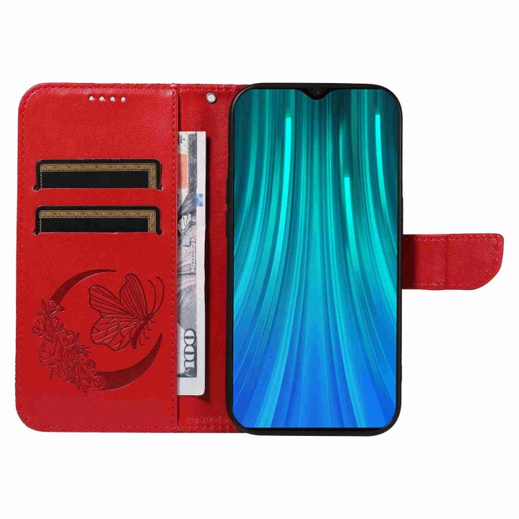 For Xiaomi Redmi Note 8 Pro Swallowtail Butterfly Embossed Leather Phone Case