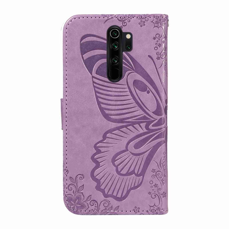 For Xiaomi Redmi Note 8 Pro Swallowtail Butterfly Embossed Leather Phone Case