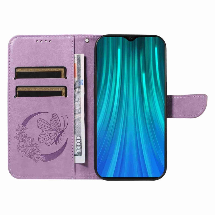 For Xiaomi Redmi Note 8 Pro Swallowtail Butterfly Embossed Leather Phone Case