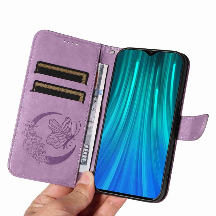 For Xiaomi Redmi Note 8 Pro Swallowtail Butterfly Embossed Leather Phone Case