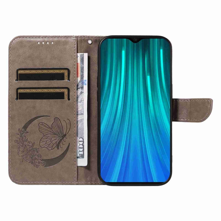 For Xiaomi Redmi Note 8 Pro Swallowtail Butterfly Embossed Leather Phone Case