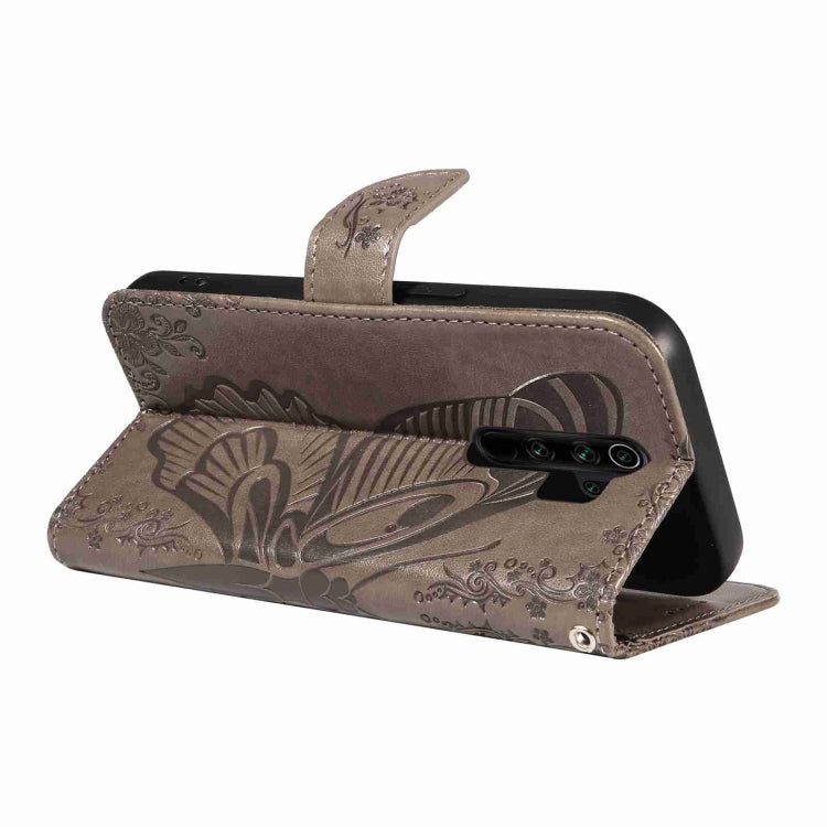 For Xiaomi Redmi Note 8 Pro Swallowtail Butterfly Embossed Leather Phone Case