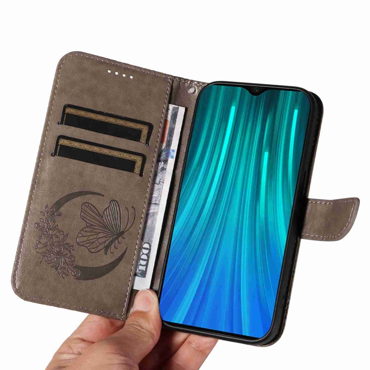 For Xiaomi Redmi Note 8 Pro Swallowtail Butterfly Embossed Leather Phone Case