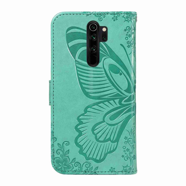 For Xiaomi Redmi Note 8 Pro Swallowtail Butterfly Embossed Leather Phone Case