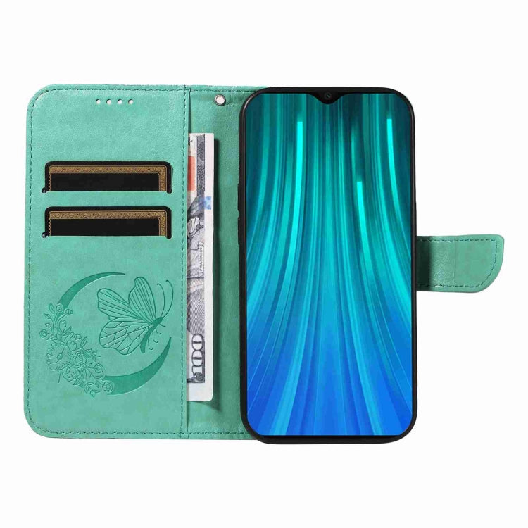 For Xiaomi Redmi Note 8 Pro Swallowtail Butterfly Embossed Leather Phone Case