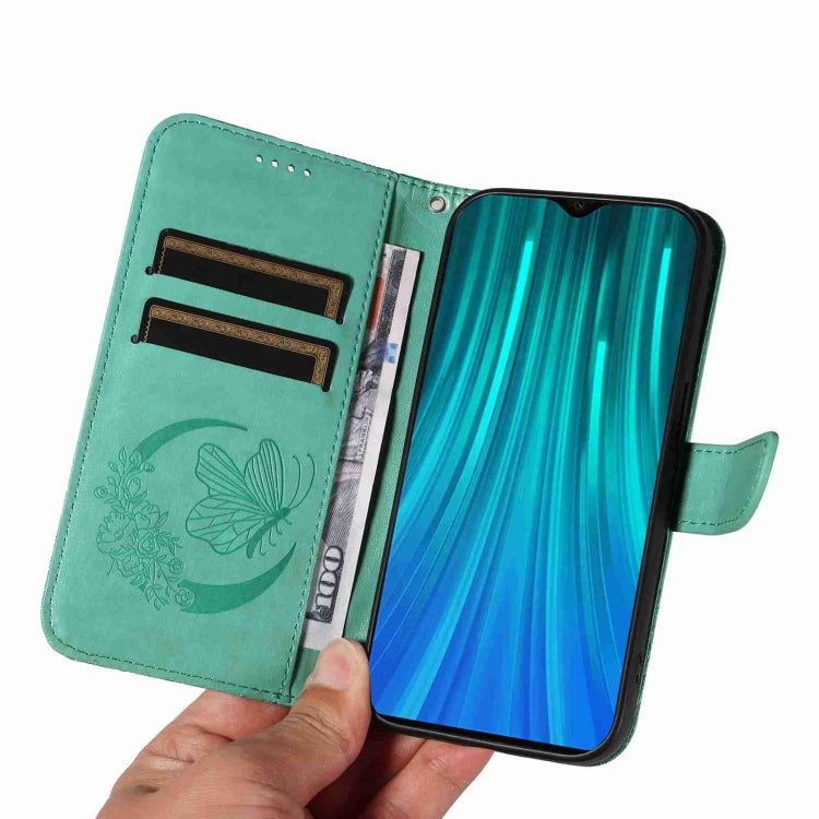 For Xiaomi Redmi Note 8 Pro Swallowtail Butterfly Embossed Leather Phone Case
