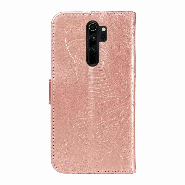 For Xiaomi Redmi Note 8 Pro Swallowtail Butterfly Embossed Leather Phone Case