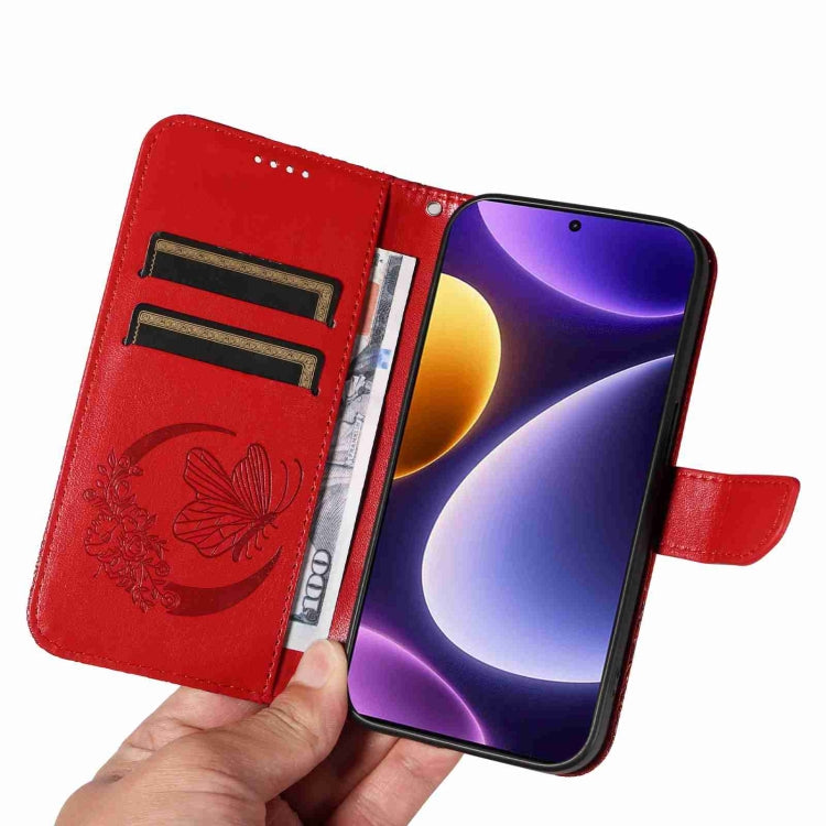 For Xiaomi Redmi Note 12 Turbo / Poco F5 Swallowtail Butterfly Embossed Leather Phone Case